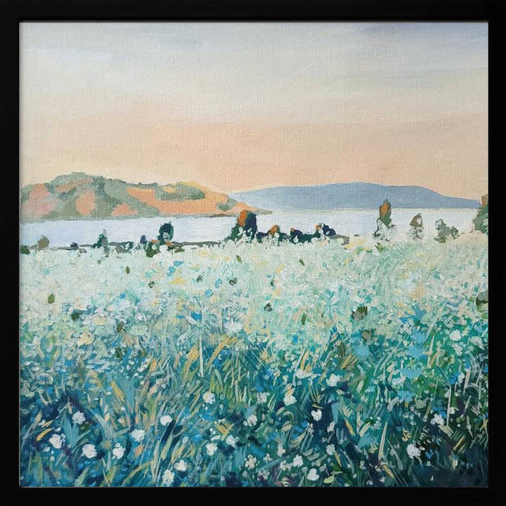 Bay View - Square Stretched Canvas, Poster or Fine Art Print - I Heart Wall Art - Poster Print, Canvas Print or Framed Art Print