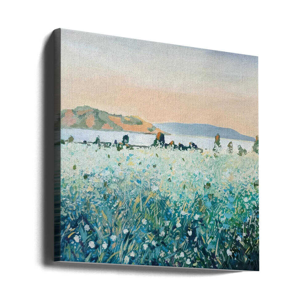 Bay View - Square Stretched Canvas, Poster or Fine Art Print - I Heart Wall Art - Poster Print, Canvas Print or Framed Art Print