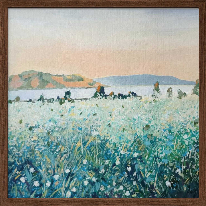 Bay View - Square Stretched Canvas, Poster or Fine Art Print - I Heart Wall Art - Poster Print, Canvas Print or Framed Art Print