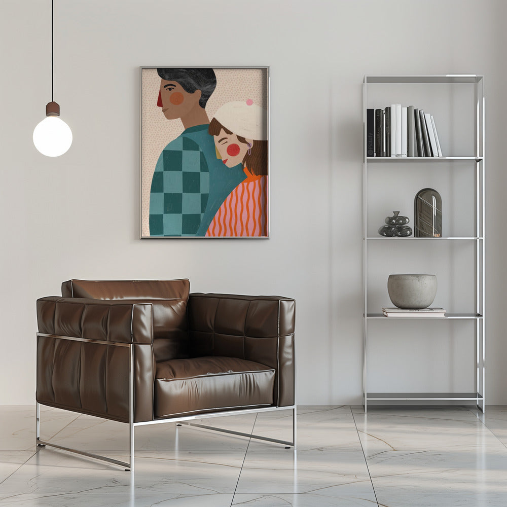 Be My Valentine - Stretched Canvas, Poster or Fine Art Print I Heart Wall Art