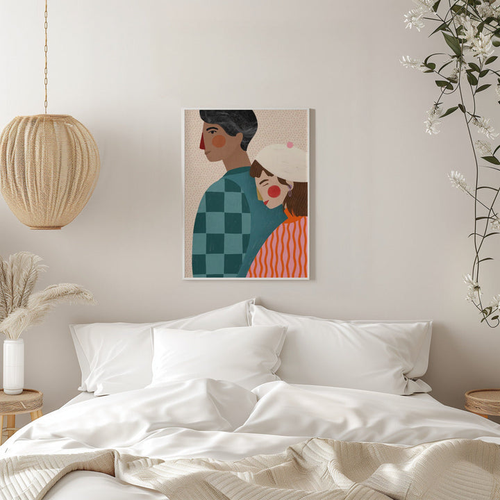 Be My Valentine - Stretched Canvas, Poster or Fine Art Print I Heart Wall Art