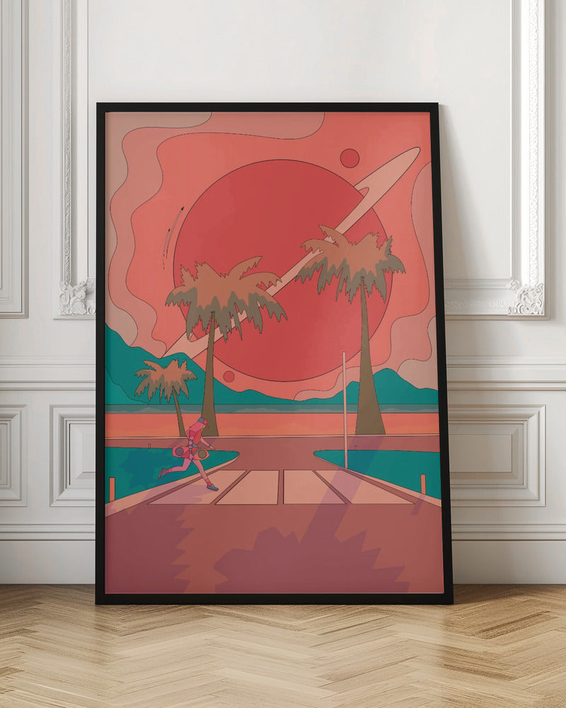 Beach crosswalk - Stretched Canvas, Poster or Fine Art Print I Heart Wall Art