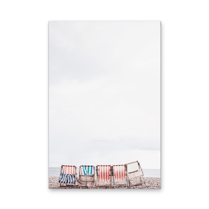 Beach Umbrellas - Coastal Photographic Art / Stretched Canvas Print - I Heart Wall Art - Poster Print, Canvas Print or Framed Art Print