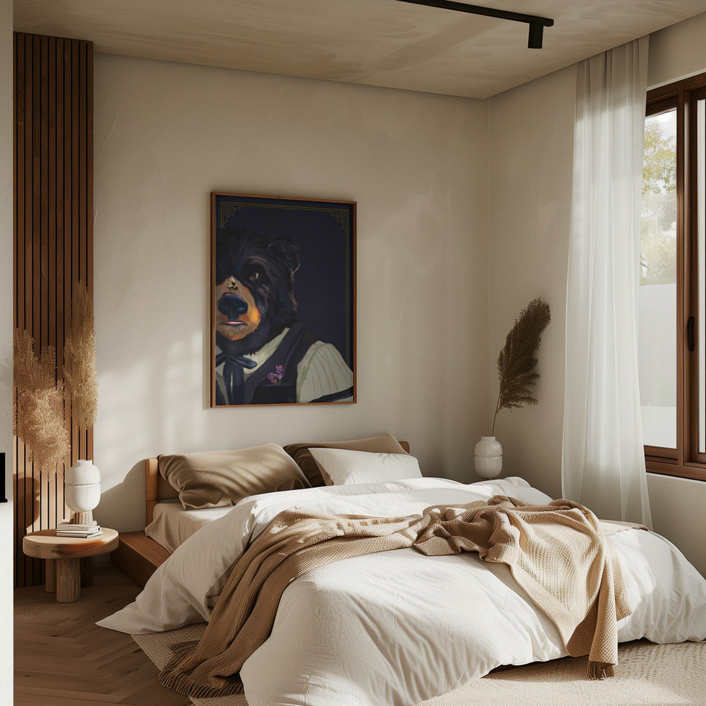 Bear - Stretched Canvas, Poster or Fine Art Print I Heart Wall Art