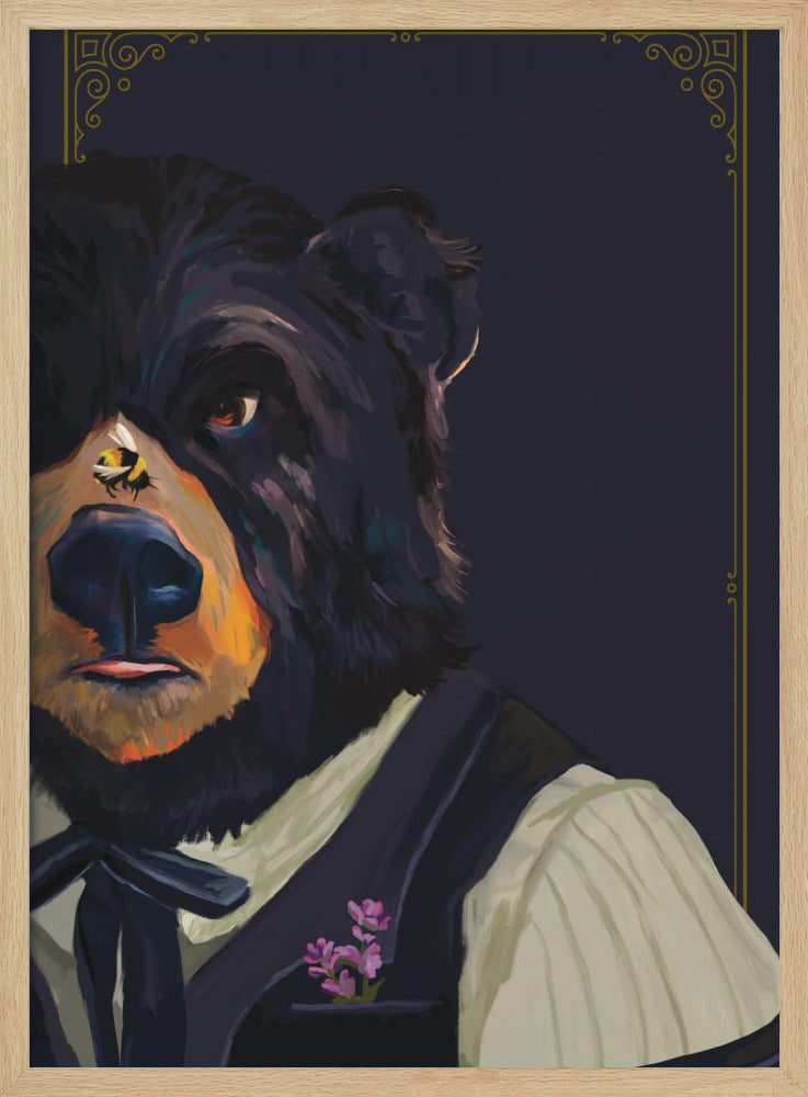 Bear - Stretched Canvas, Poster or Fine Art Print I Heart Wall Art