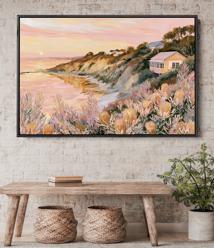 Before the Sun Sets by IHeartStudio - Australian Contemporary Coastal Landscape Canvas Print