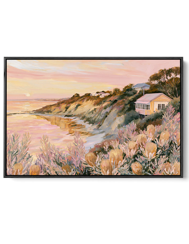 Before the Sun Sets by IHeartStudio - Australian Contemporary Coastal Landscape Canvas Print