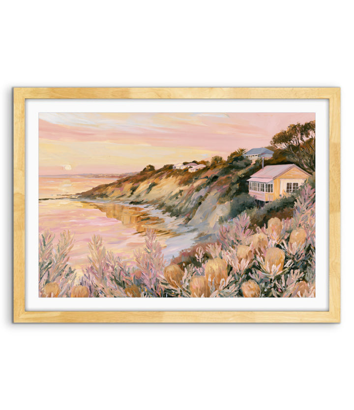 Before the Sun Sets by IHeartStudio - Australian Contemporary Coastal Landscape Canvas Print