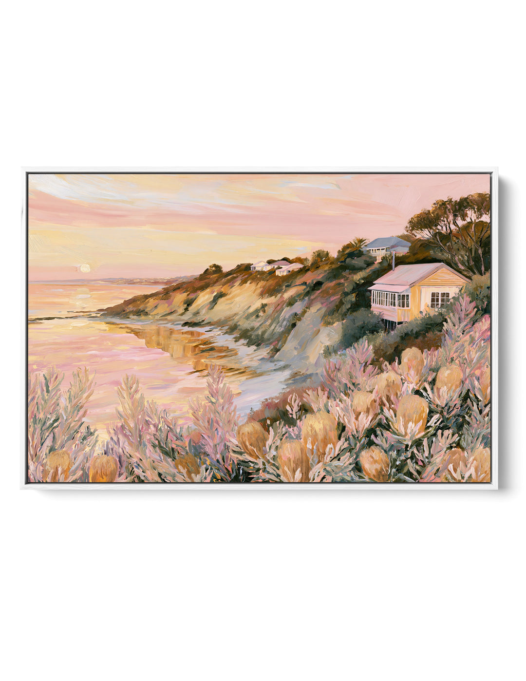 Before the Sun Sets by IHeartStudio - Australian Contemporary Coastal Landscape Canvas Print