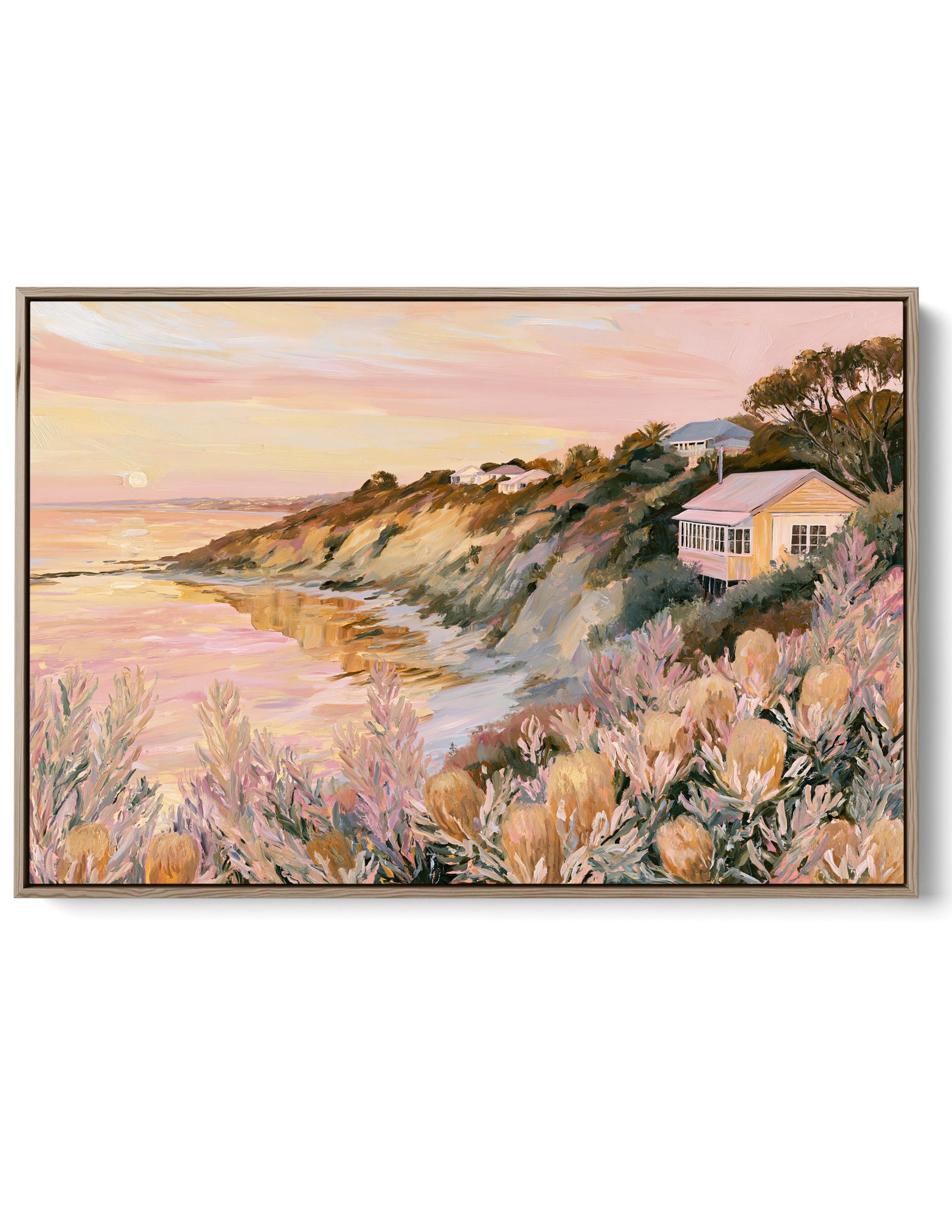 Before the Sun Sets by IHeartStudio - Australian Contemporary Coastal Landscape Canvas Print