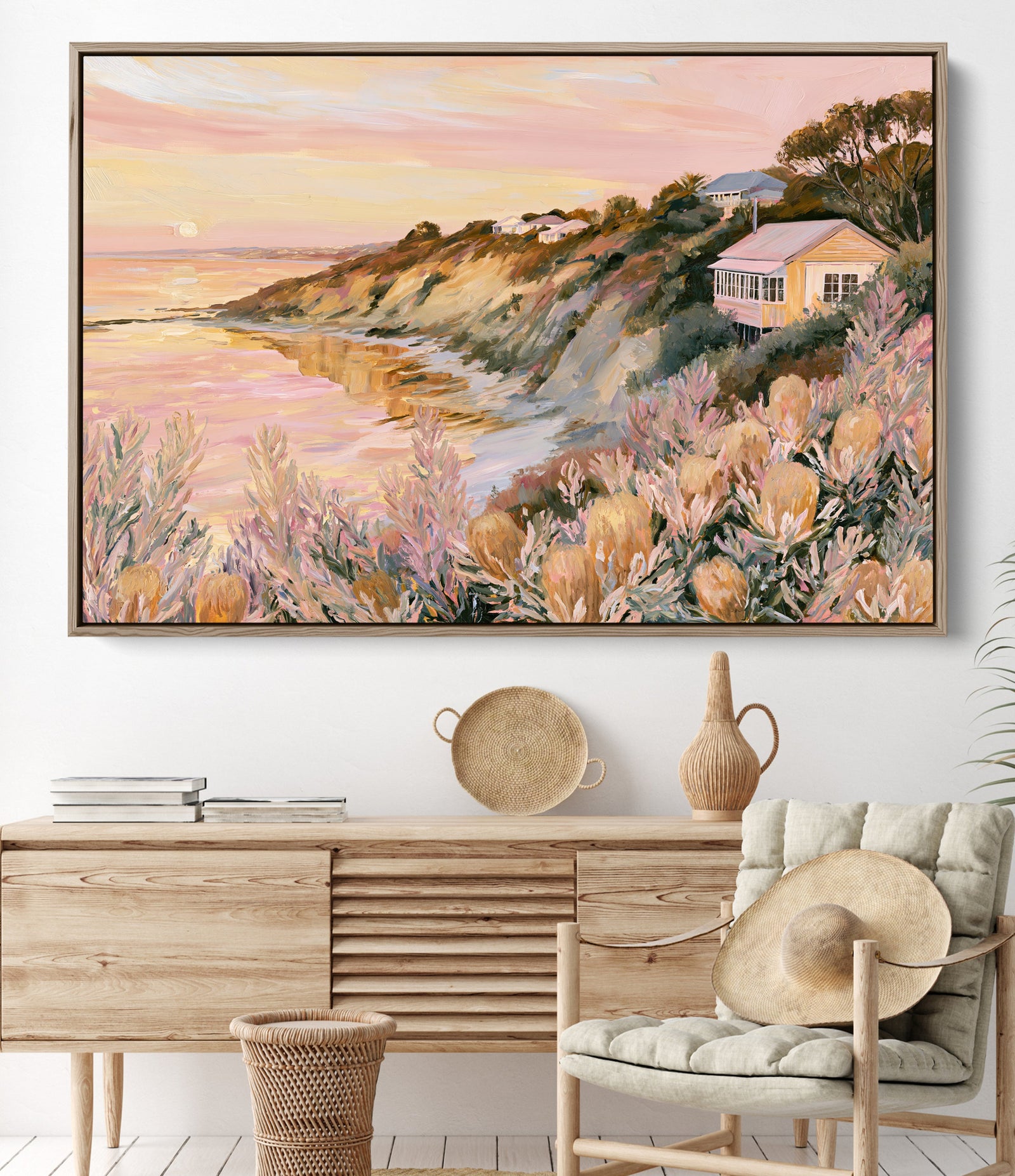 Before the Sun Sets by IHeartStudio - Australian Contemporary Coastal Landscape Canvas Print