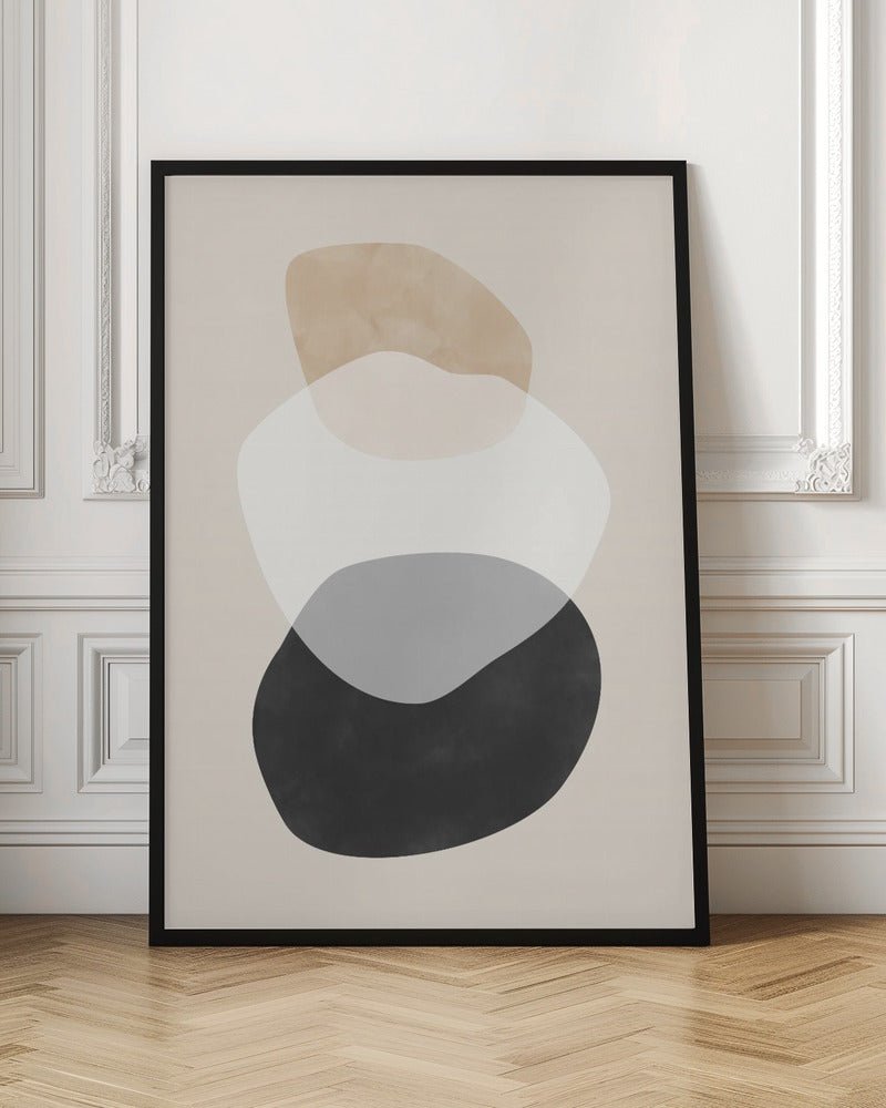 Beige Boho Shapes - Stretched Canvas, Poster or Fine Art Print - I Heart Wall Art - Poster Print, Canvas Print or Framed Art Print