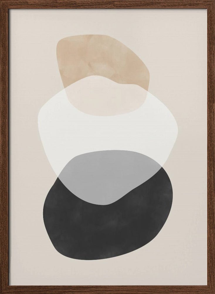 Beige Boho Shapes - Stretched Canvas, Poster or Fine Art Print - I Heart Wall Art - Poster Print, Canvas Print or Framed Art Print