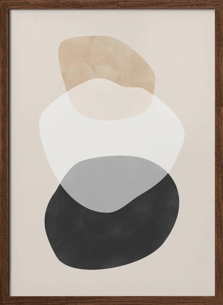 Beige Boho Shapes - Stretched Canvas, Poster or Fine Art Print - I Heart Wall Art - Poster Print, Canvas Print or Framed Art Print