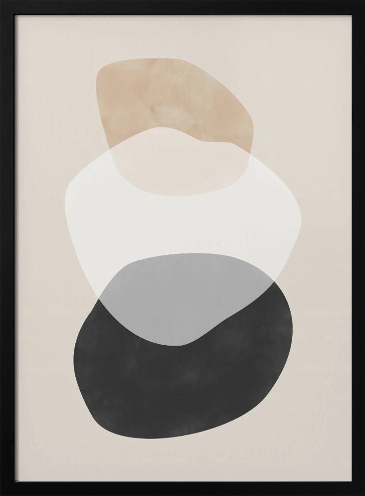 Beige Boho Shapes - Stretched Canvas, Poster or Fine Art Print - I Heart Wall Art - Poster Print, Canvas Print or Framed Art Print