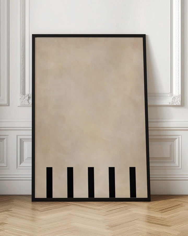 Beige Geometric Painting - Stretched Canvas, Poster or Fine Art Print - I Heart Wall Art - Poster Print, Canvas Print or Framed Art Print