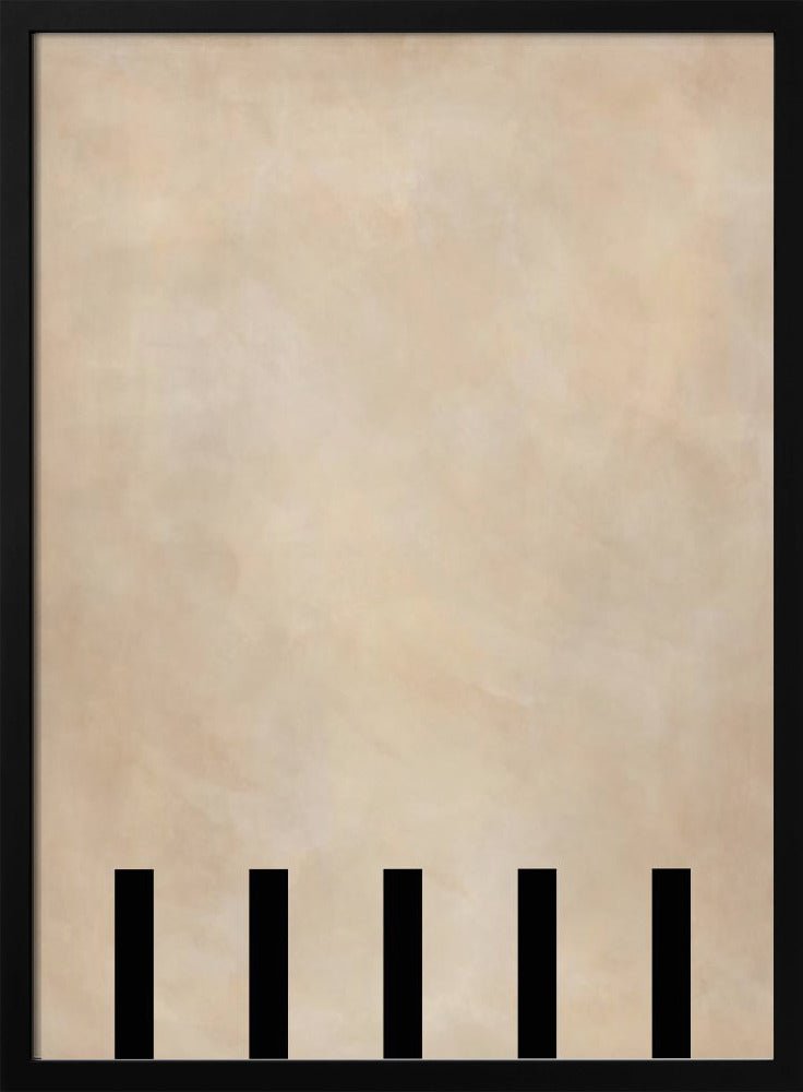 Beige Geometric Painting - Stretched Canvas, Poster or Fine Art Print - I Heart Wall Art - Poster Print, Canvas Print or Framed Art Print
