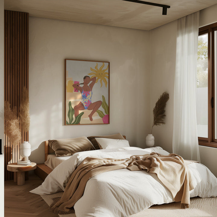 Beneath the Smiling Sun - Stretched Canvas, Poster or Fine Art Print I Heart Wall Art
