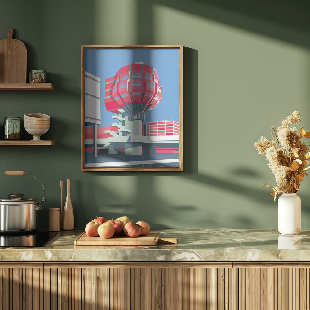 Berlin Bierpinsel - Stretched Canvas, Poster or Fine Art Print I Heart Wall Art