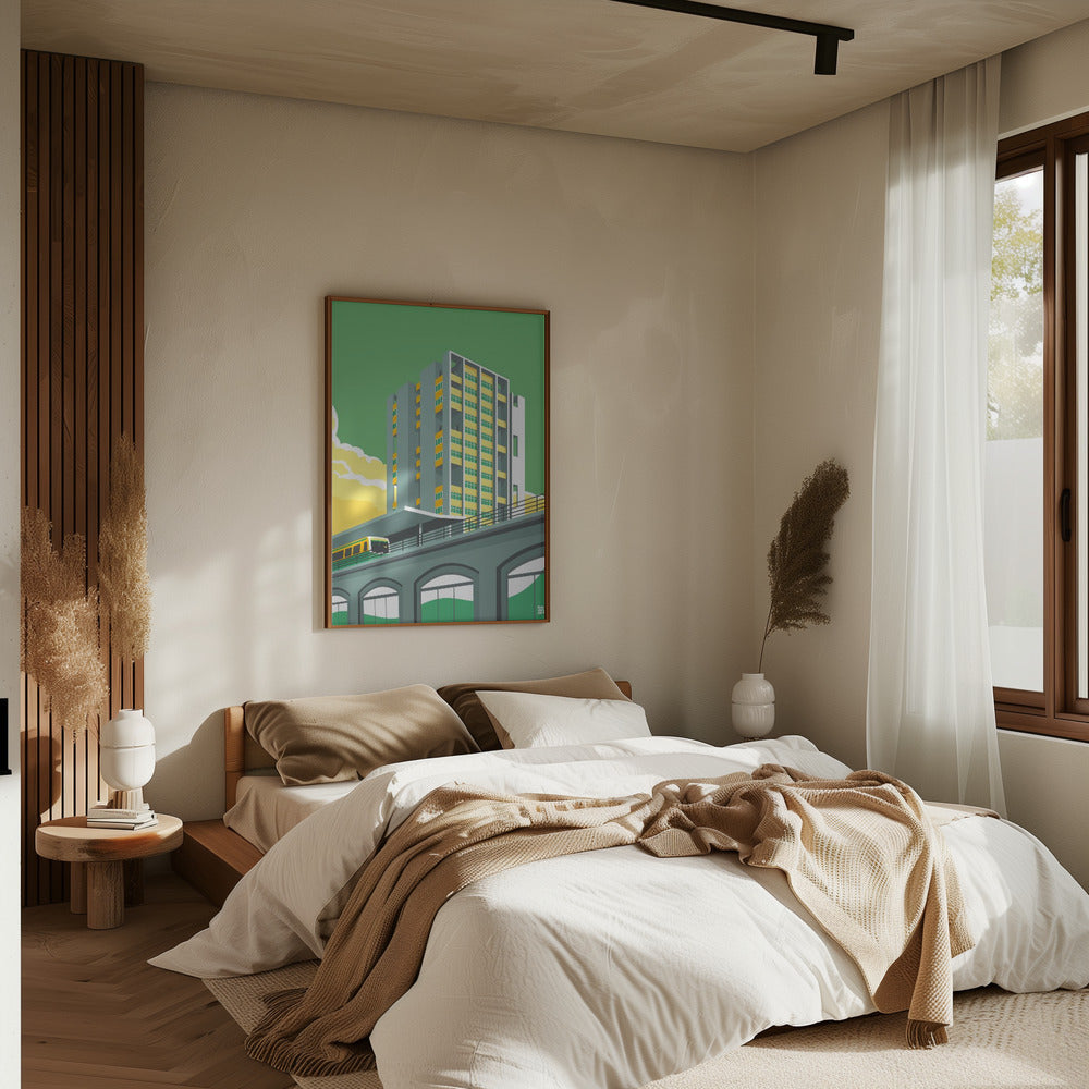 Berlin Hansviertel - Stretched Canvas, Poster or Fine Art Print I Heart Wall Art
