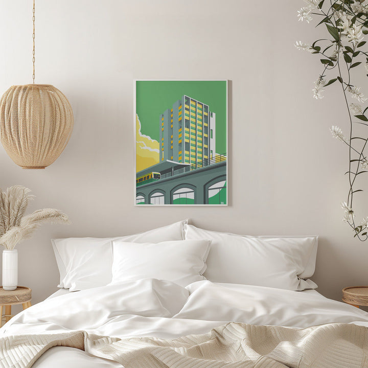 Berlin Hansviertel - Stretched Canvas, Poster or Fine Art Print I Heart Wall Art