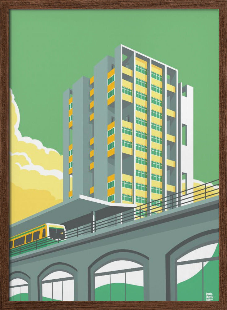 Berlin Hansviertel - Stretched Canvas, Poster or Fine Art Print I Heart Wall Art