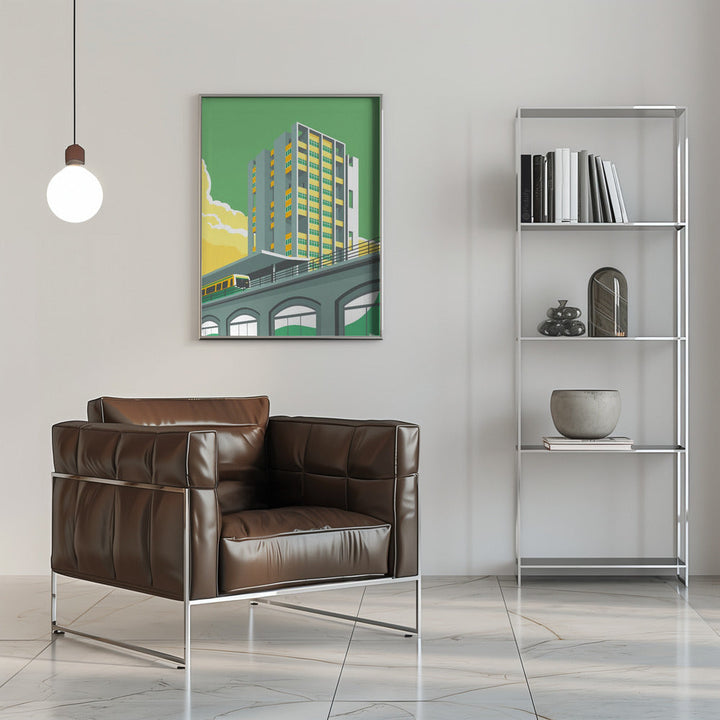 Berlin Hansviertel - Stretched Canvas, Poster or Fine Art Print I Heart Wall Art