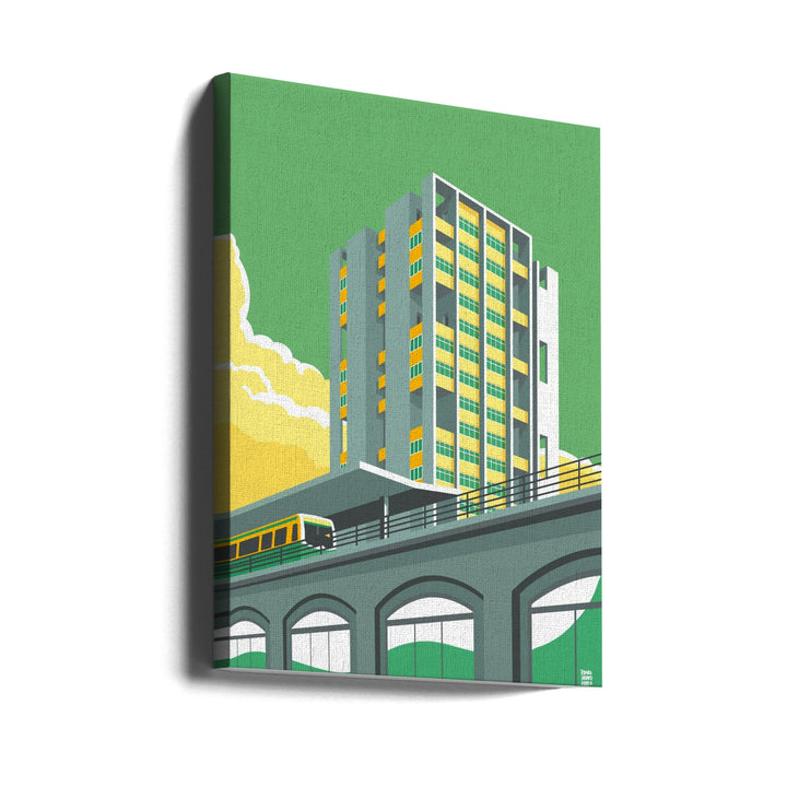 Berlin Hansviertel - Stretched Canvas, Poster or Fine Art Print I Heart Wall Art