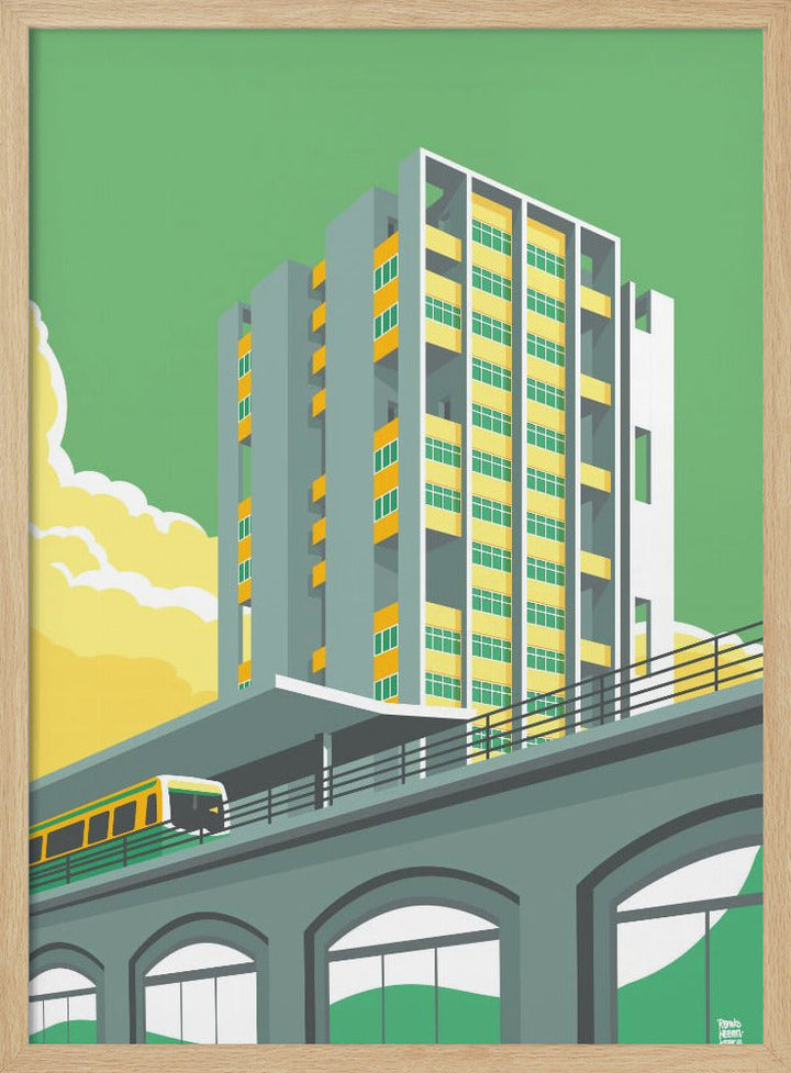 Berlin Hansviertel - Stretched Canvas, Poster or Fine Art Print I Heart Wall Art
