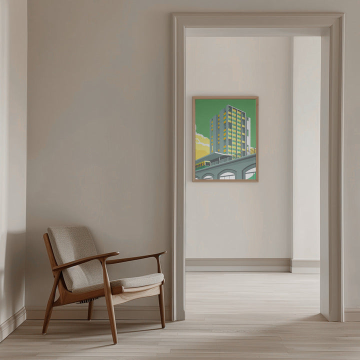 Berlin Hansviertel - Stretched Canvas, Poster or Fine Art Print I Heart Wall Art