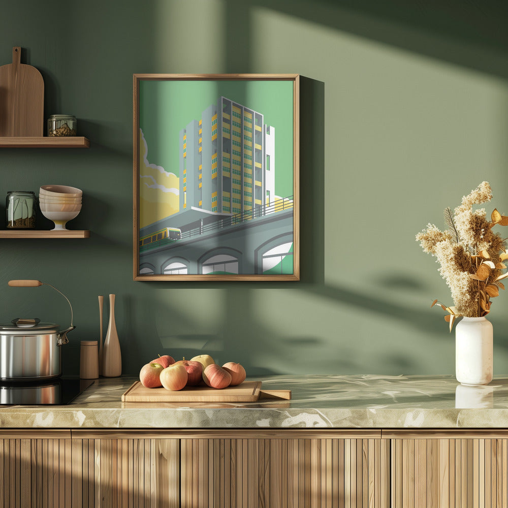 Berlin Hansviertel - Stretched Canvas, Poster or Fine Art Print I Heart Wall Art