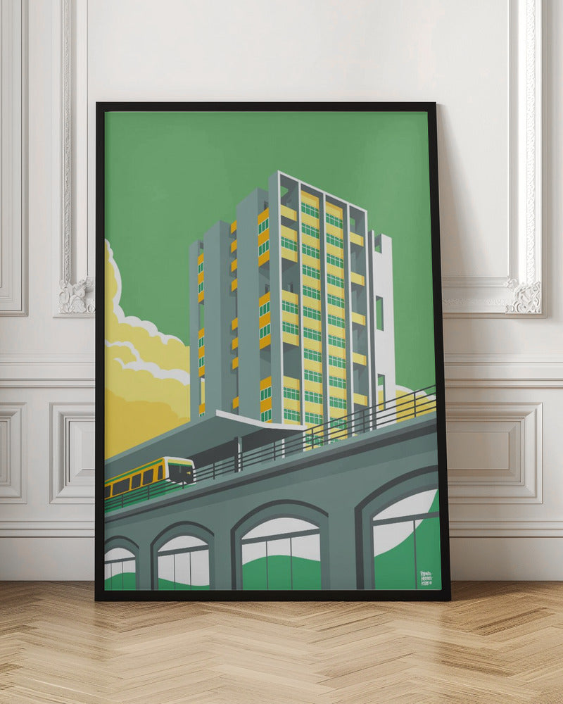 Berlin Hansviertel - Stretched Canvas, Poster or Fine Art Print I Heart Wall Art