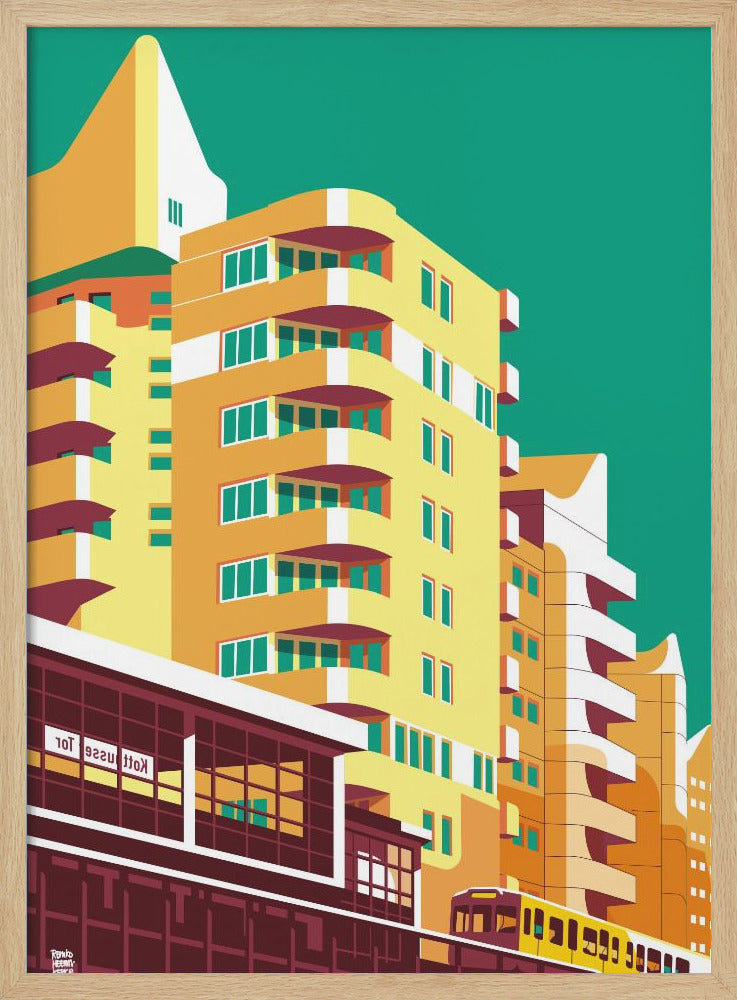 Berlin Kreuzberg - Stretched Canvas, Poster or Fine Art Print I Heart Wall Art