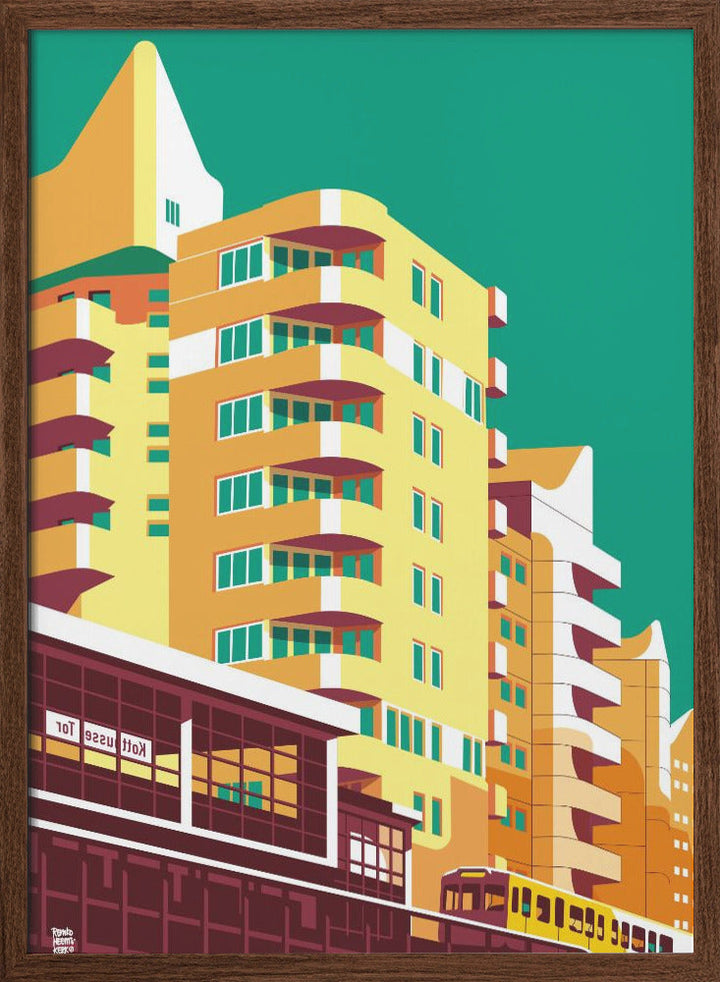 Berlin Kreuzberg - Stretched Canvas, Poster or Fine Art Print I Heart Wall Art
