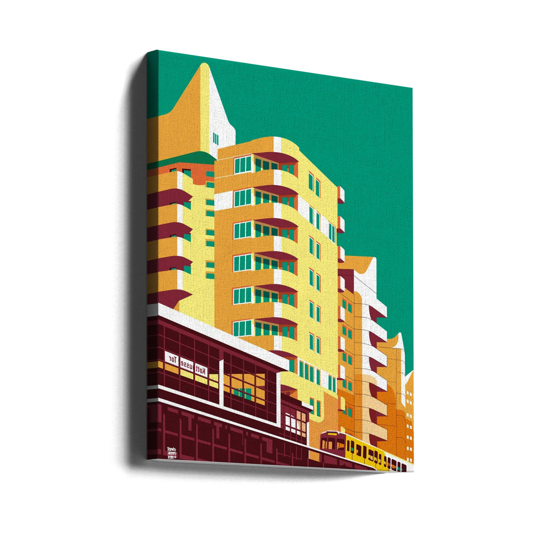 Berlin Kreuzberg - Stretched Canvas, Poster or Fine Art Print I Heart Wall Art