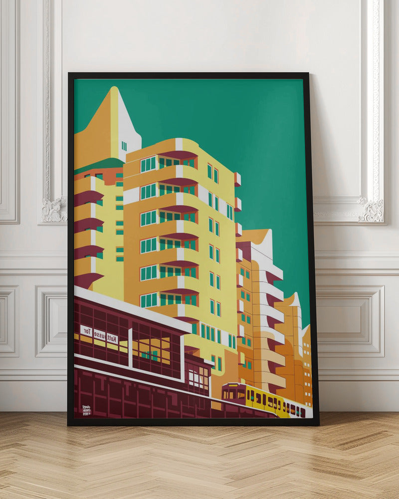 Berlin Kreuzberg - Stretched Canvas, Poster or Fine Art Print I Heart Wall Art