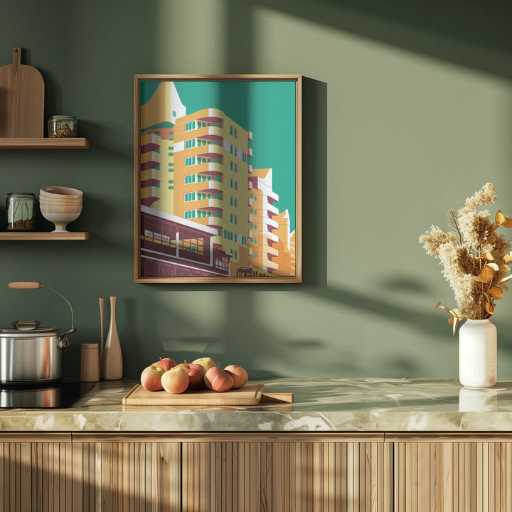 Berlin Kreuzberg - Stretched Canvas, Poster or Fine Art Print I Heart Wall Art