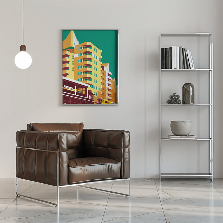 Berlin Kreuzberg - Stretched Canvas, Poster or Fine Art Print I Heart Wall Art