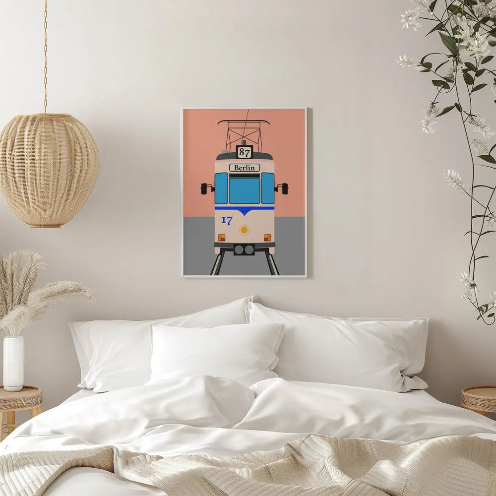 Berlin Tram - Stretched Canvas, Poster or Fine Art Print I Heart Wall Art