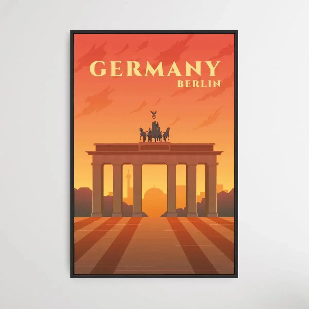 Berlin - Vintage Style Travel Print - I Heart Wall Art - Poster Print, Canvas Print or Framed Art Print