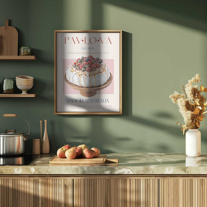 Berry Pavlova Delight - Stretched Canvas, Poster or Fine Art Print - I Heart Wall Art - Poster Print, Canvas Print or Framed Art Print