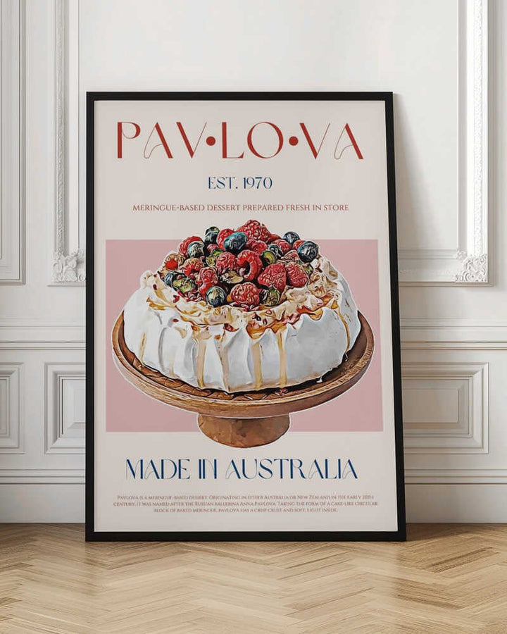 Berry Pavlova Delight - Stretched Canvas, Poster or Fine Art Print - I Heart Wall Art - Poster Print, Canvas Print or Framed Art Print
