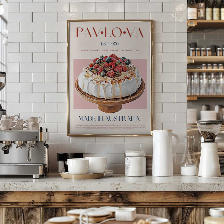 Berry Pavlova Delight - Stretched Canvas, Poster or Fine Art Print - I Heart Wall Art - Poster Print, Canvas Print or Framed Art Print