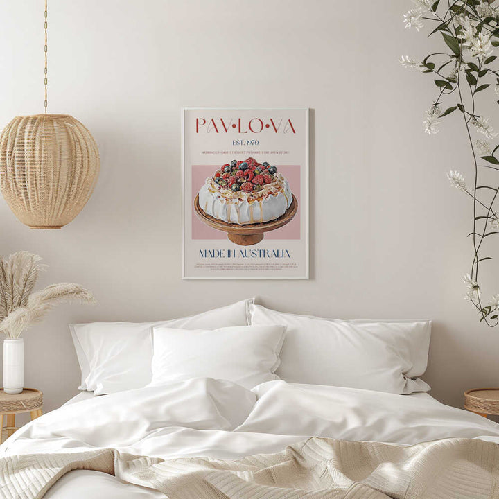 Berry Pavlova Delight - Stretched Canvas, Poster or Fine Art Print - I Heart Wall Art - Poster Print, Canvas Print or Framed Art Print