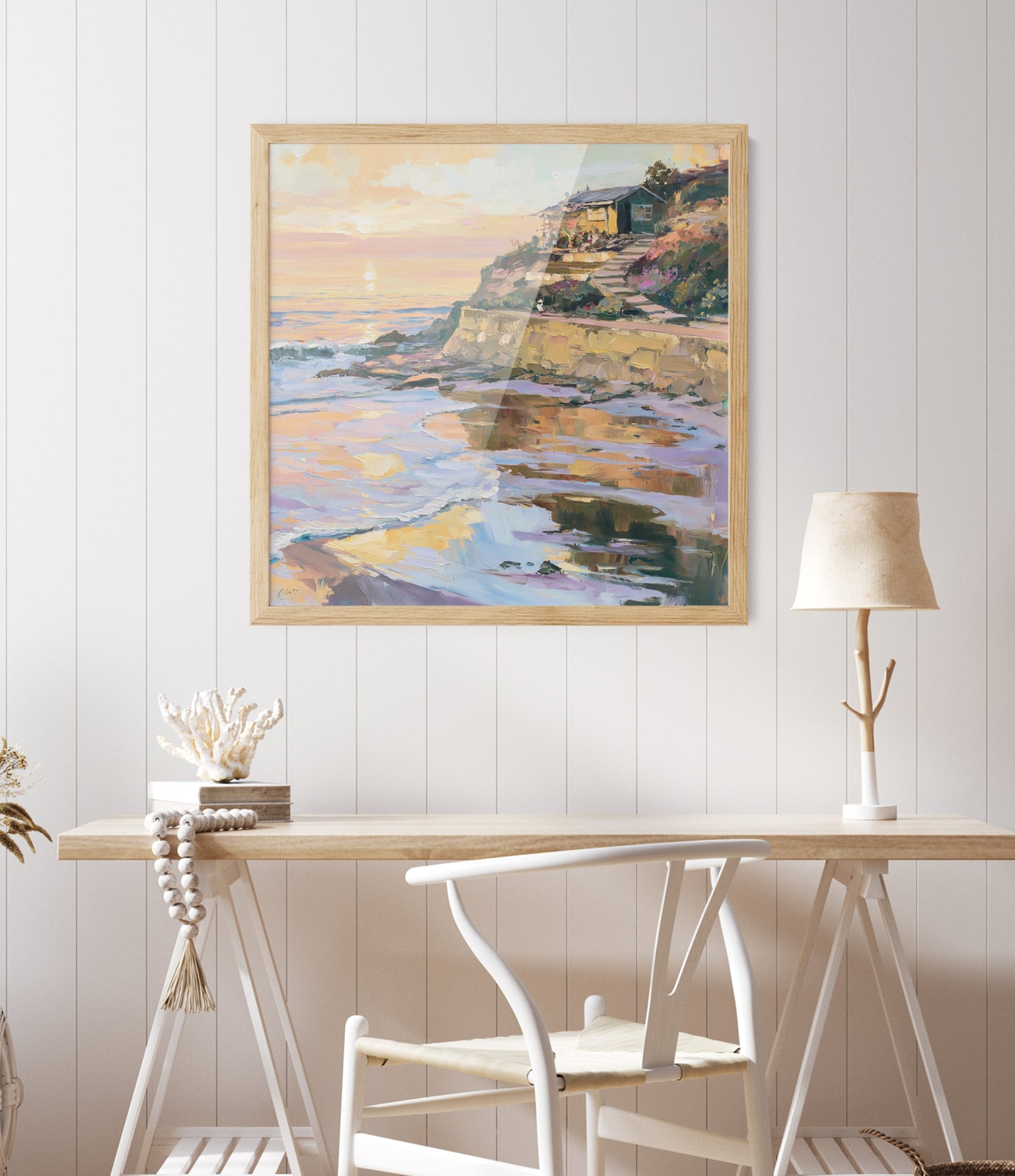 Beyond the Cliffs by IHeartStudio - Australian Contemporary Coastal Landscape Canvas Print