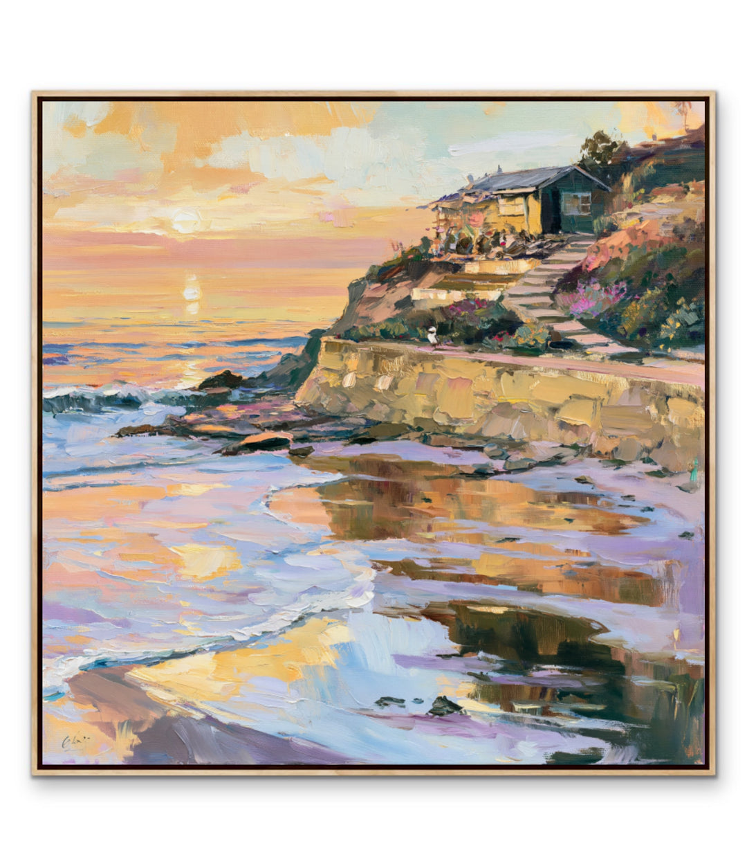 Beyond the Cliffs by IHeartStudio - Australian Contemporary Coastal Landscape Canvas Print