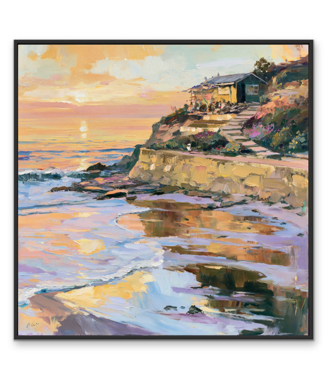 Beyond the Cliffs by IHeartStudio - Australian Contemporary Coastal Landscape Canvas Print