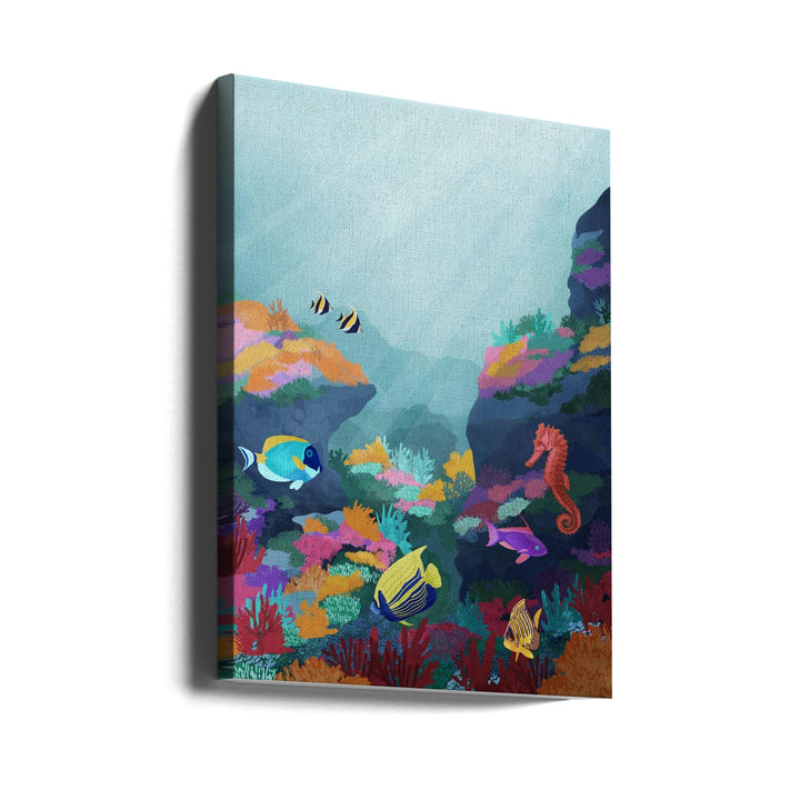 Beyond the Waves - Stretched Canvas, Poster or Fine Art Print I Heart Wall Art