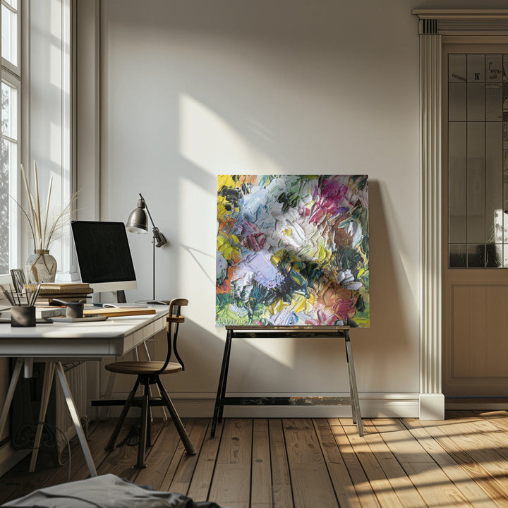 Bianca Palette Master - Square Stretched Canvas, Poster or Fine Art Print I Heart Wall Art
