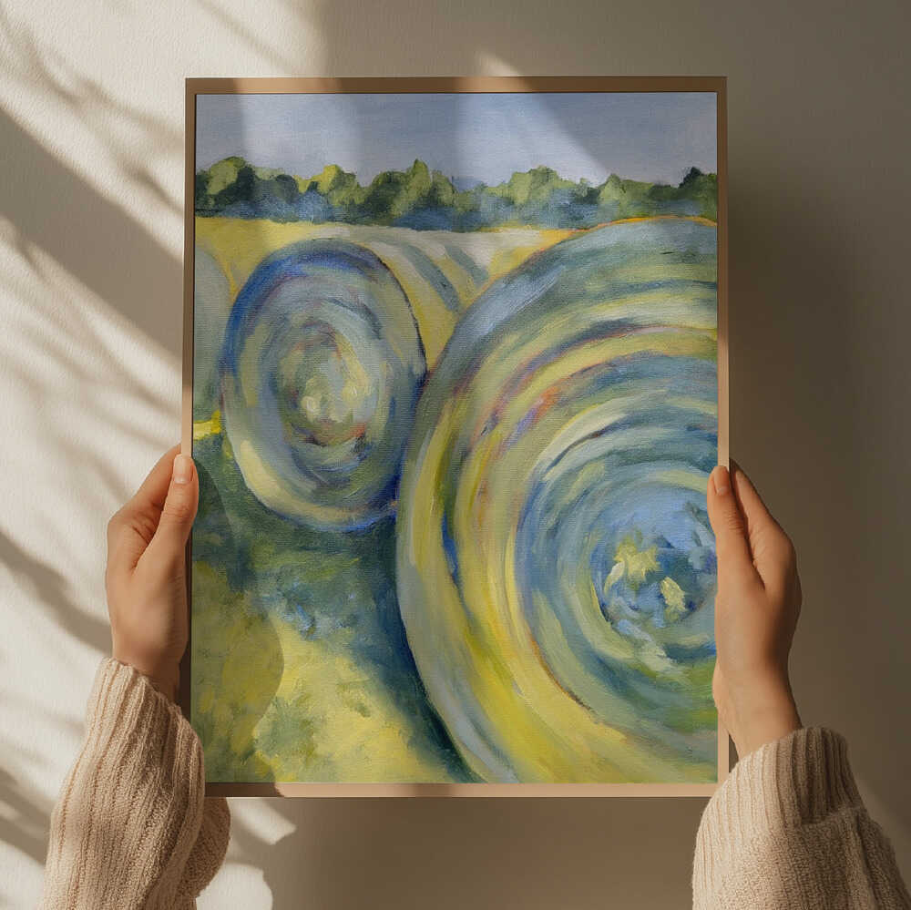 Big Bales - Stretched Canvas, Poster or Fine Art Print - I Heart Wall Art - Poster Print, Canvas Print or Framed Art Print